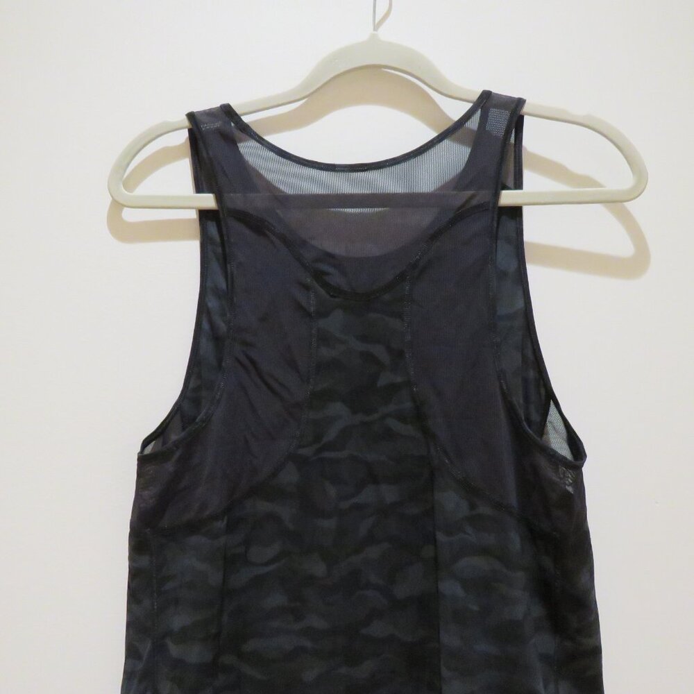 LULULEMON Sculpt Tank II Top in Sequoia Camo Print Deep Coal Black Workout Gym - Picture 10 of 13